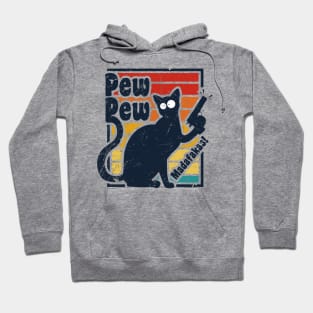 Pew Pew Madafakas Cat Vintage Hoodie